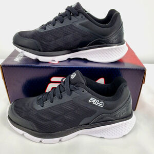Fila Womens 8.5 Memory Core Callibration 23 Lightweight Black Sneakers New
